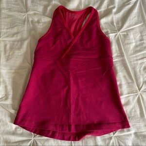 Pink Lululemon Cross Tank